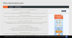 Desktop Screenshot of clics-remuneres.com