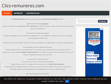Tablet Screenshot of clics-remuneres.com